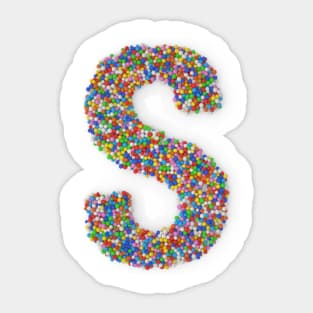 Sweet sprinkles - letter S Sticker